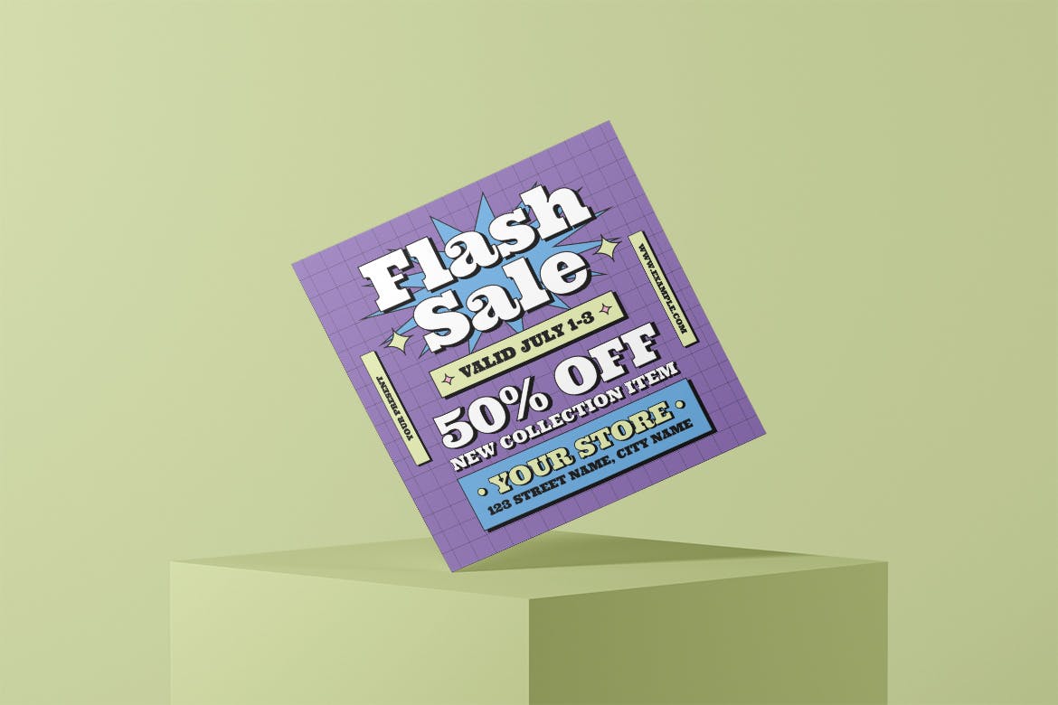 闪购活动社交海报套件 Flash Sale &#8211; Flyer Media Kit