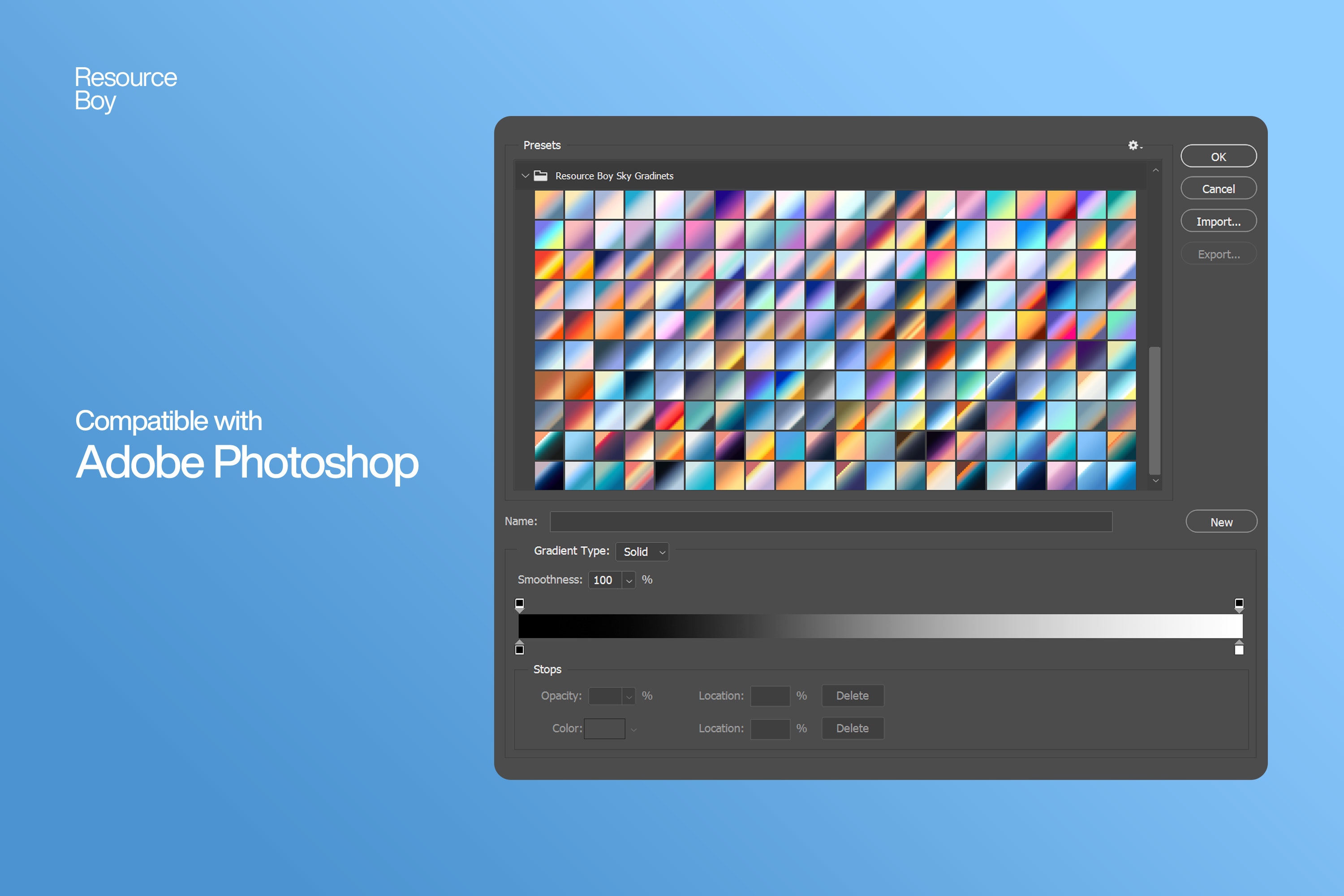 200 Sky Photoshop Gradients