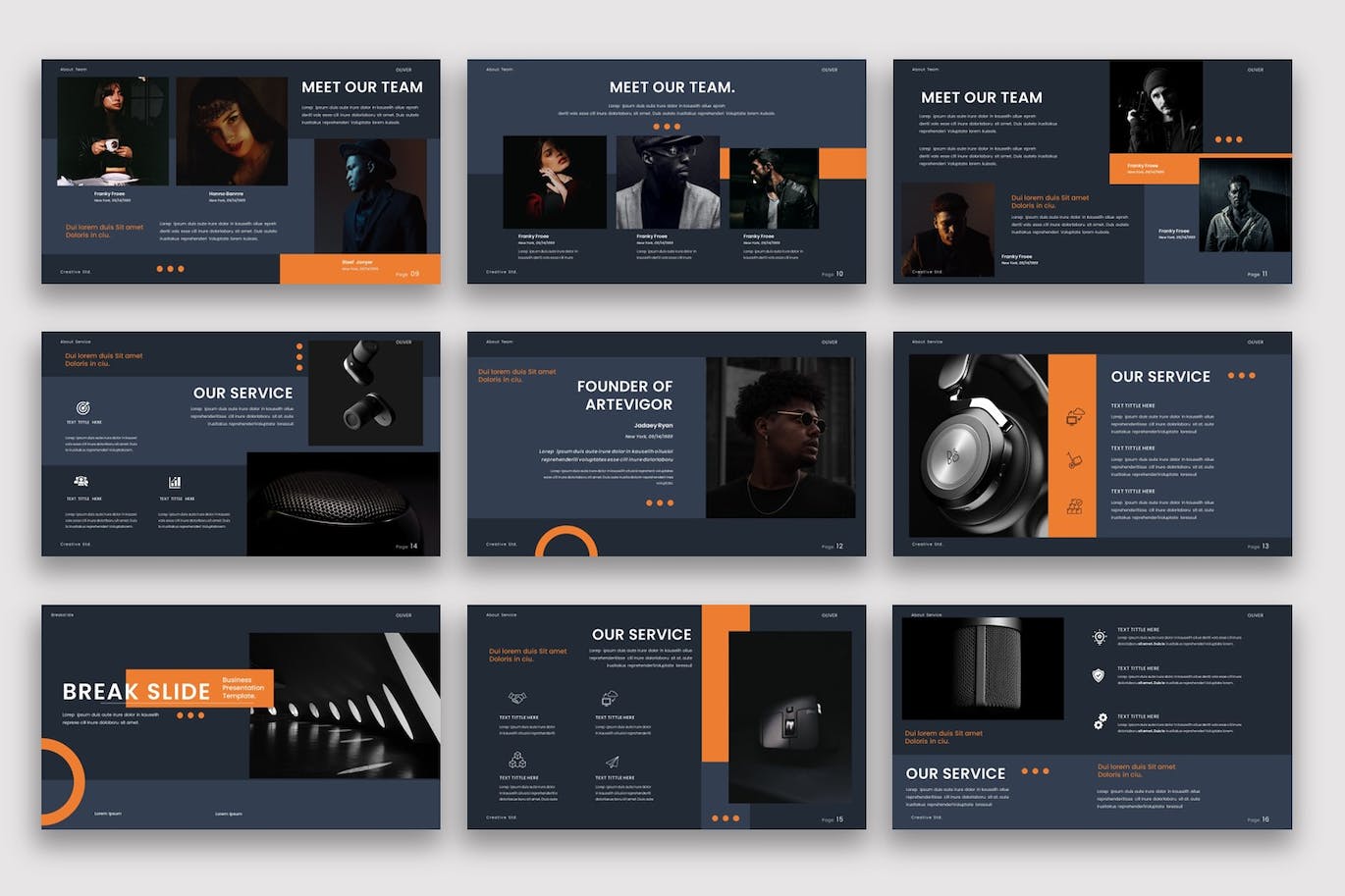 商业市场拓展幻灯片演示PPT模板 Oliver &#8211; Business PowerPoint Template