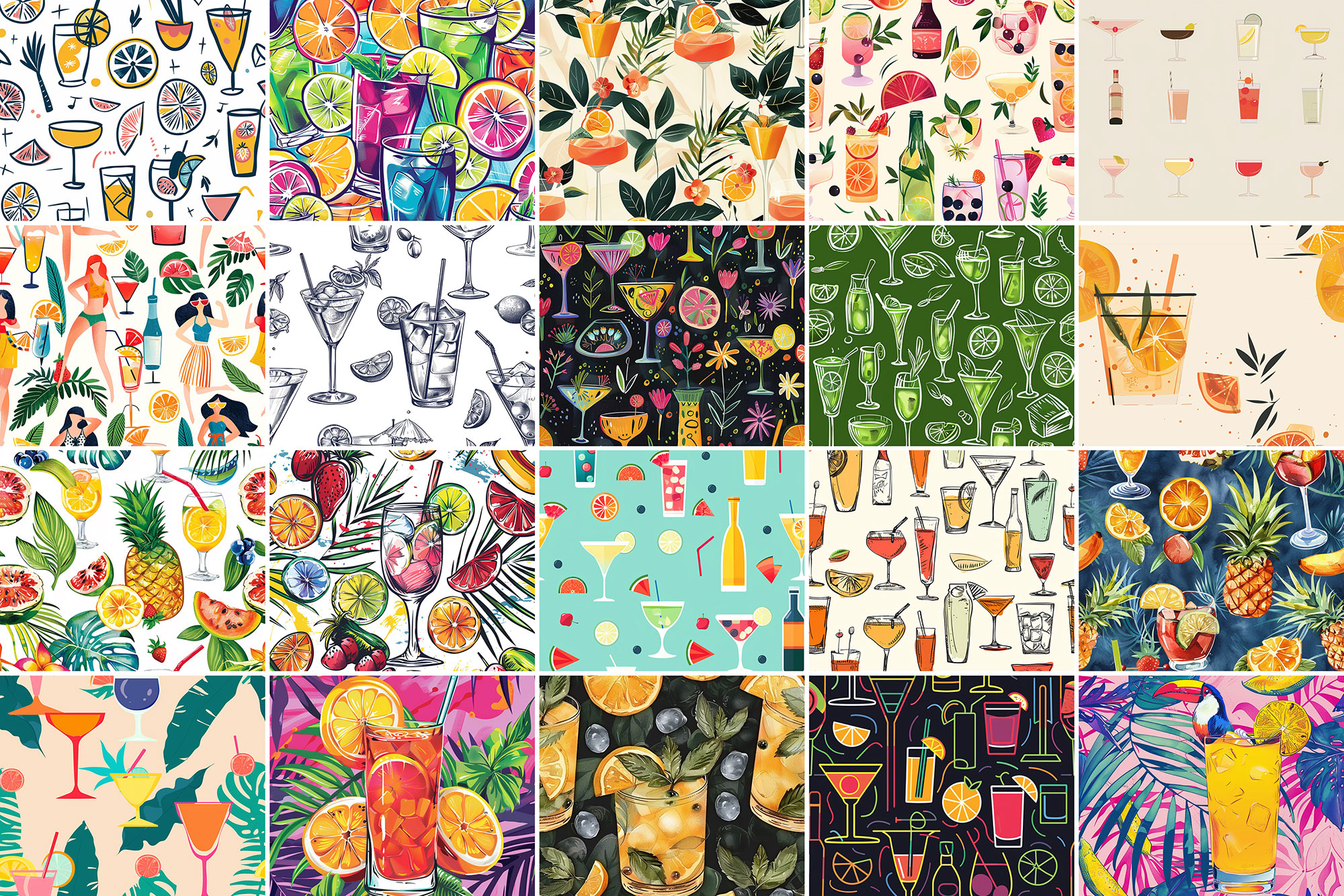 500+ Cocktail Patterns