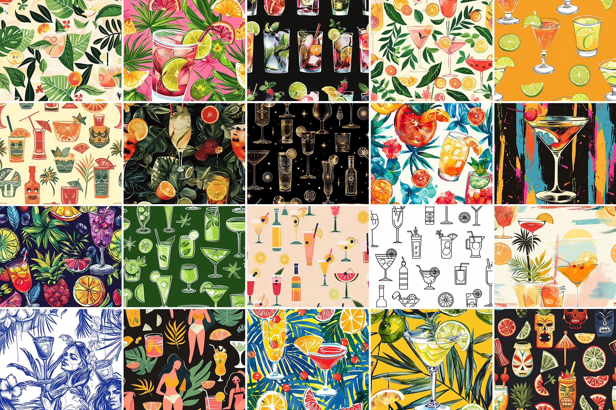 500+ Cocktail Patterns