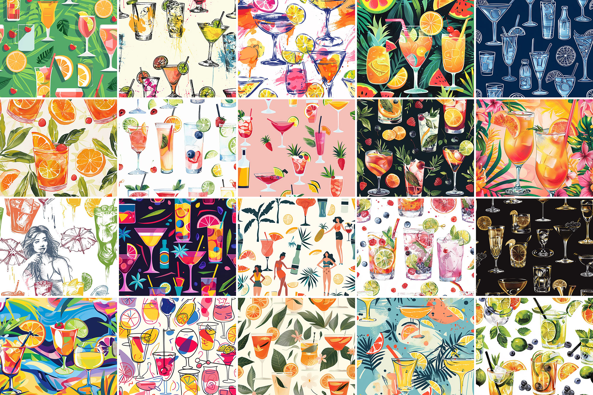 500+ Cocktail Patterns