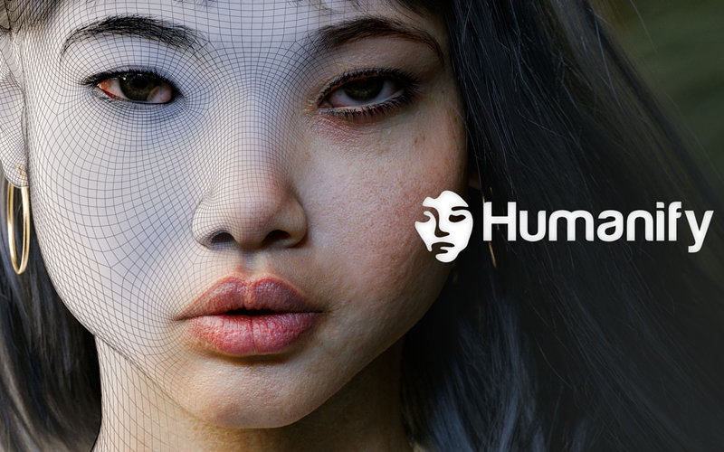 Blender插件-快速生成逼真人体面部身体手脚皮肤着色器预设 Humanify V1.0+视频教程_