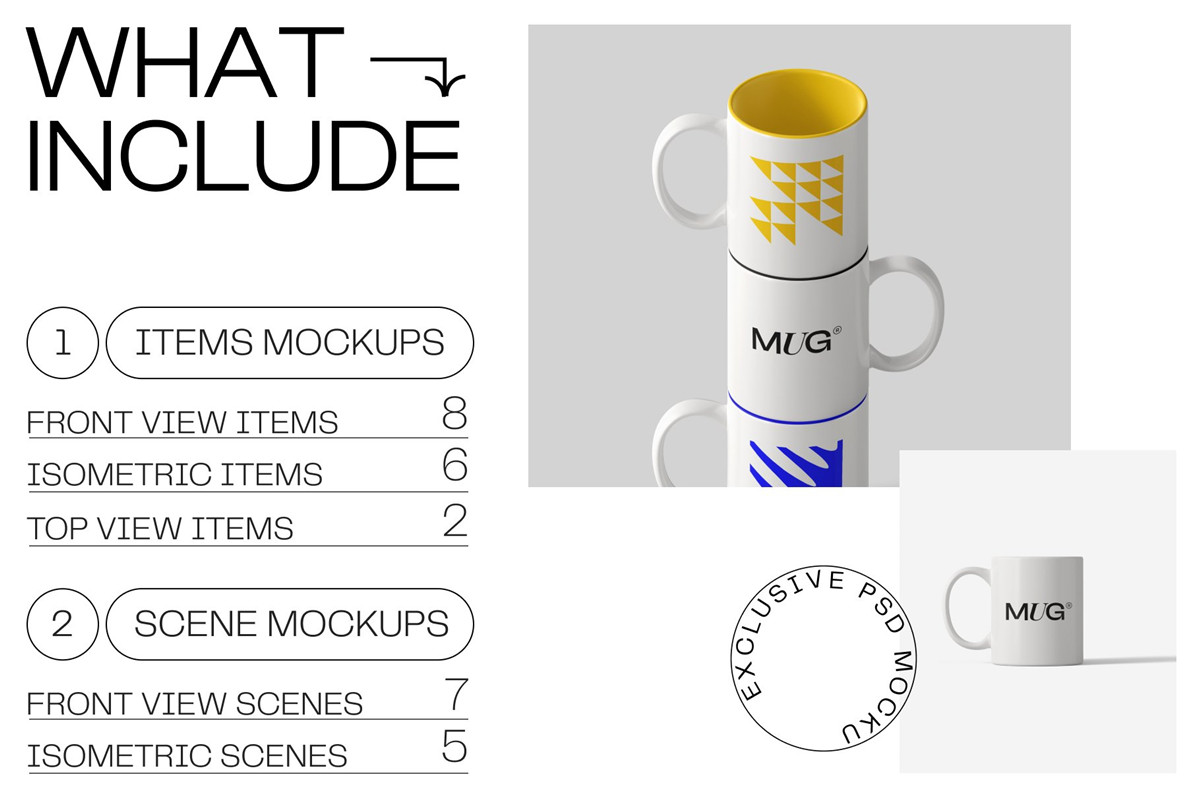 28款高级品牌vi设计文创马克杯礼品陶瓷杯子展示ps智能贴图样机模板素材 (28 PSD) Mug mockups creator（9824） -