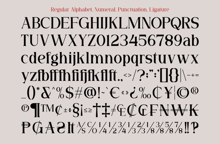 现代品牌杂志徽标海报设计衬线英文字体安装包 Arden Stafin Modern Serif Typeface - —