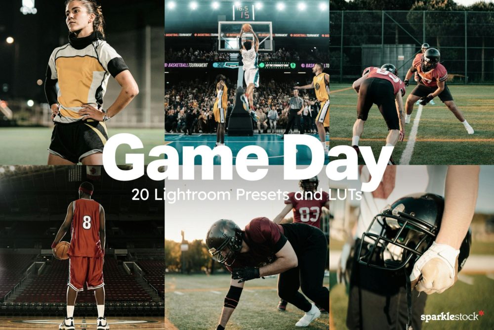 20组美颜皮肤润饰摄影照片调色Lightroom&amp;LUTs预设 20 Game Day Lightroom Presets and LUTs - —