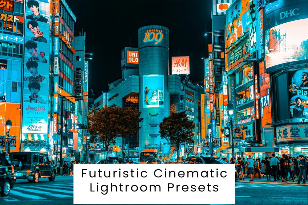 现代复古赛博朋克风电影博主婚礼摄影照片调色LR预设包 Futuristic Cinematic Lightroom Presets - —