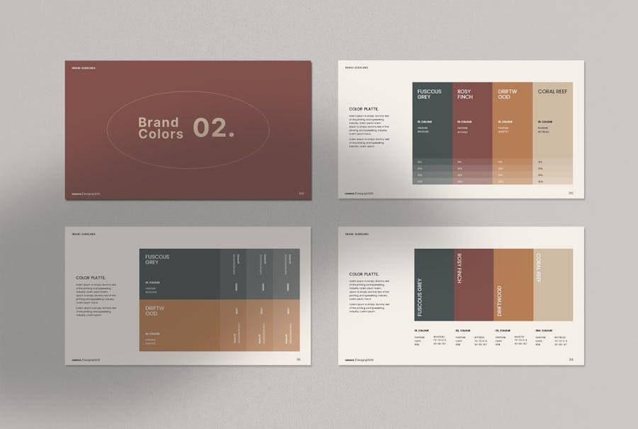 创意简约品牌营销策划提案简报设计ppt模板 Brand Guidelines Powerpoint Template - —