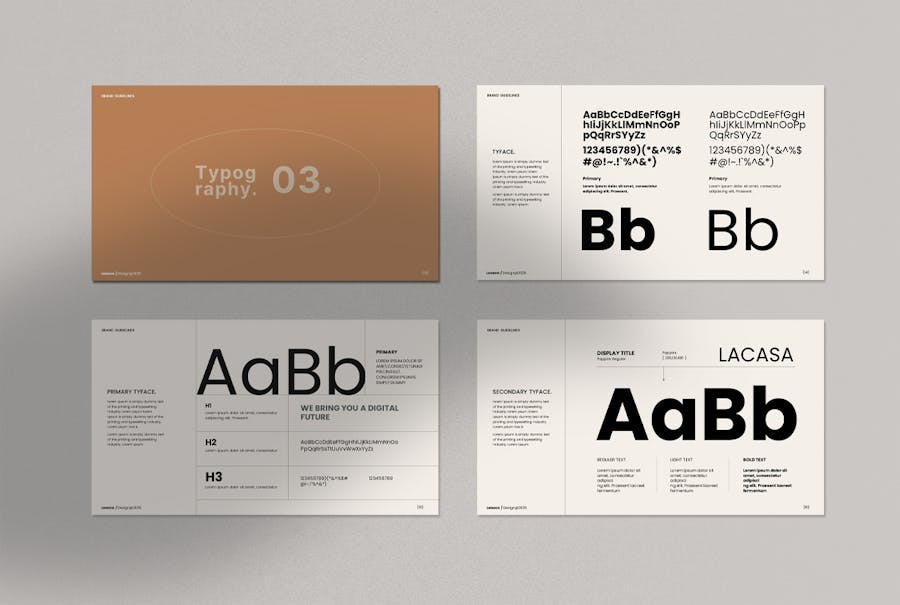 创意简约品牌营销策划提案简报设计ppt模板 Brand Guidelines Powerpoint Template - —