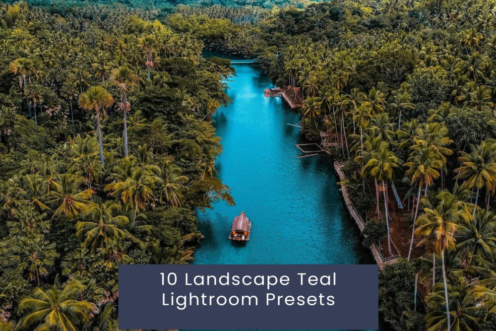 10组复古蓝绿色景观电影婚礼博主摄影照片调色Lightroom预设 10 Landscape Teal Lightroom Presets - —