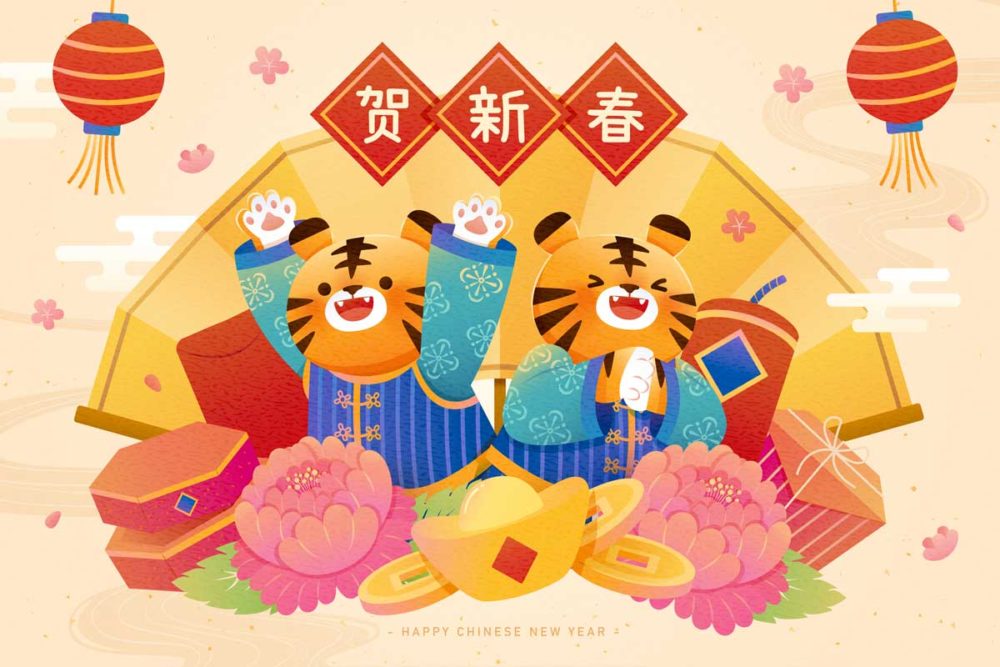 中国春节新年贺新春海报传单设计AI矢量设计素材 Cny red envelope banner - —