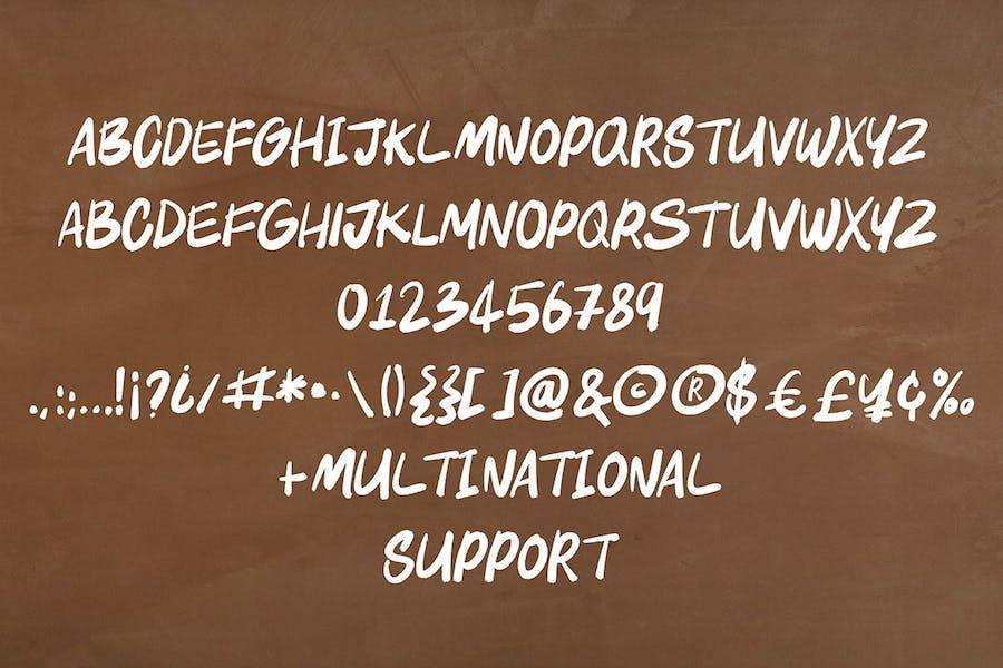 都市风街头涂鸦手绘手写杂志海报标题设计PS英文字体安装包 Fast Pass Casual Marker Font - —