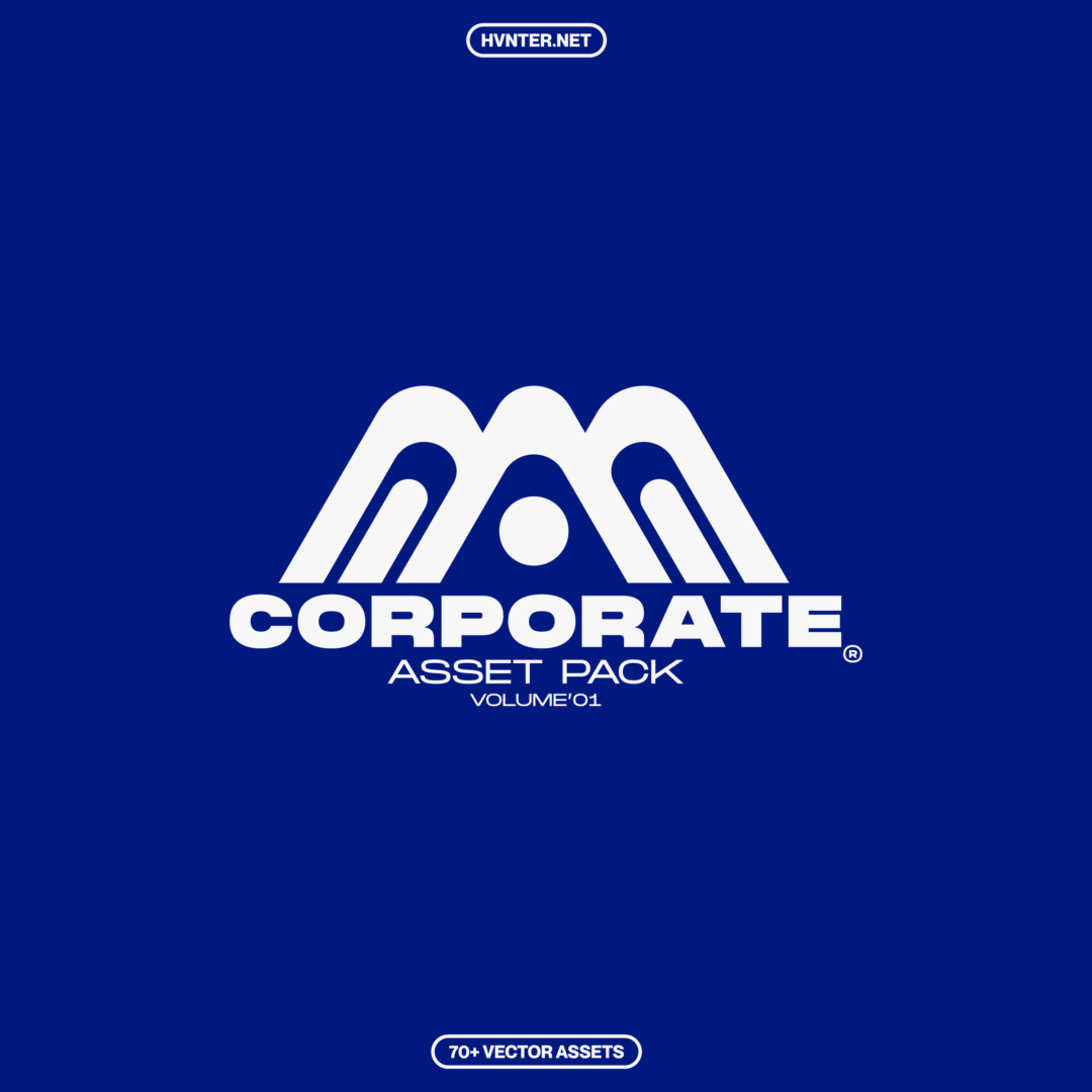 72款企业公司LOGO徽标符号标志设计AI矢量设计素材包 CORPORATE ASSET (Vol.1) by Hvnter - —