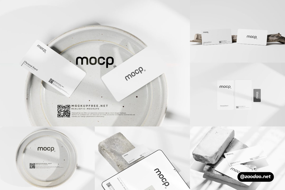 10款时尚品牌VI设计商务名片iPad平板展示效果图PSD样机模板 Personal Brand Identity Mockups - —