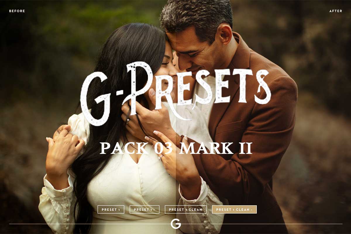 54组高级户外旅行婚礼摄影照片后期调色LR预设包 G-Presets - Pack 03 Mark II - —