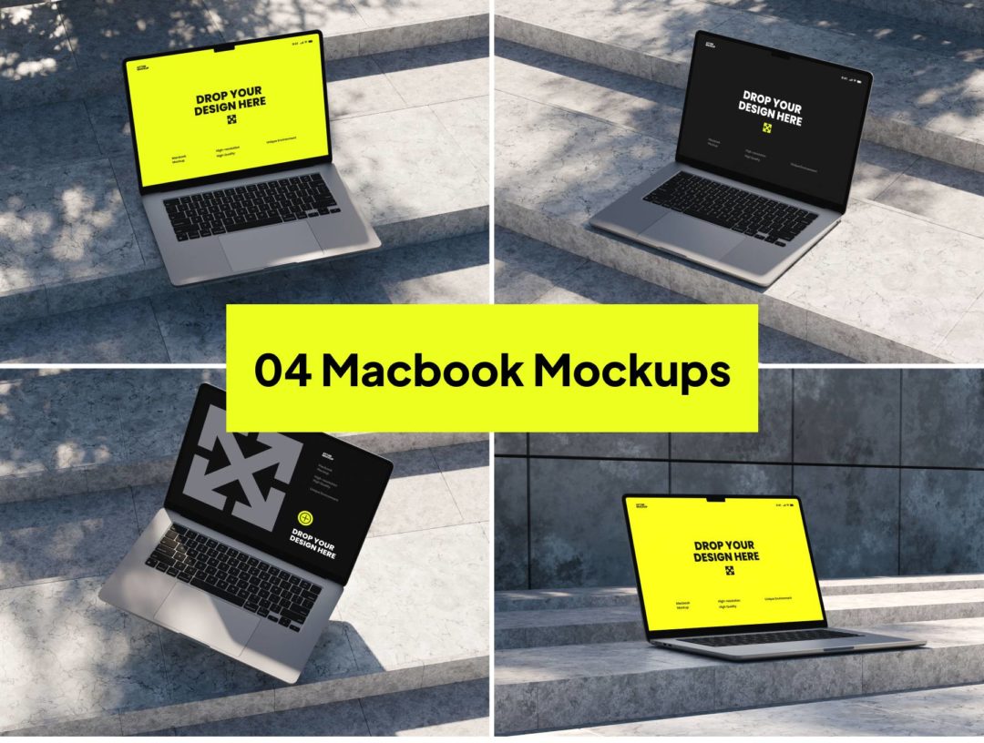 12款大理石工业风iPhone 15 Pro手机Macbook笔记本iPad平板PS样机 Kania Device Mockups - —