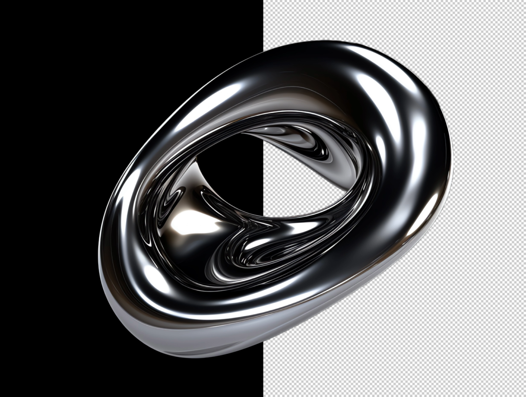 30款潮流液体金属镀铬3D立体抽象图形PNG免抠图设计素材 Alumix – Liquid Metal Backgrounds - —