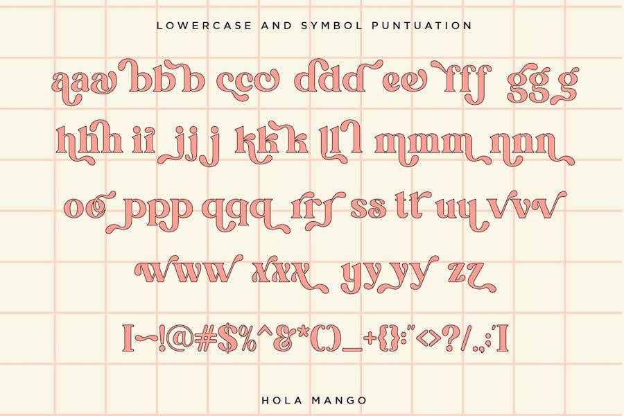 现代复古杂志请柬海报设计衬线英文字体安装包 Hola Mango - Modern Retro Display - —