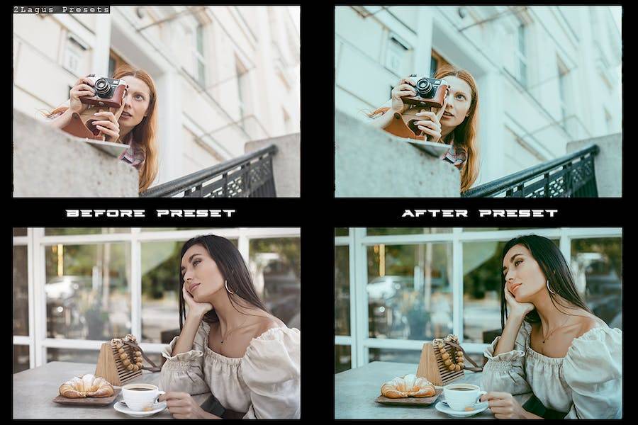 现代电影博主街头摄影照片调色LR预设包 Insta Styles 4 Lightroom Presets Mobile &amp;amp; Desktop - —