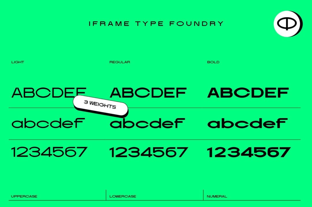 现代潮流几何风杂志海报标题LOGO徽标设计PSAI无衬线英文字体包 Kica Extended Font Family - —