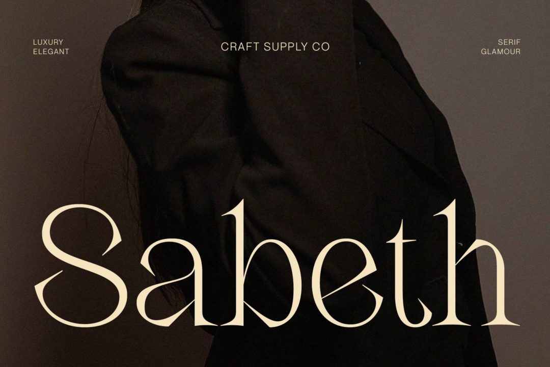 优雅女性化奢华贺卡包装品牌LOGO设计PSAI衬线英文字体 Sabeth - Elegant Typeface - —