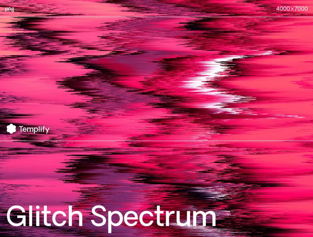 14款未来潮流故障毛刺失真扭曲抽象艺术背景图片设计素材包 Glitch Spectrum Texture Background Pack - —