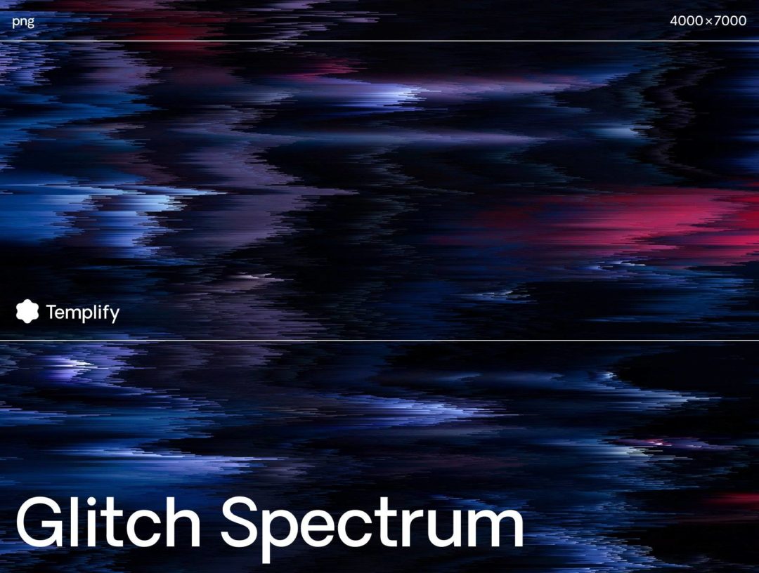 14款未来潮流故障毛刺失真扭曲抽象艺术背景图片设计素材包 Glitch Spectrum Texture Background Pack - —