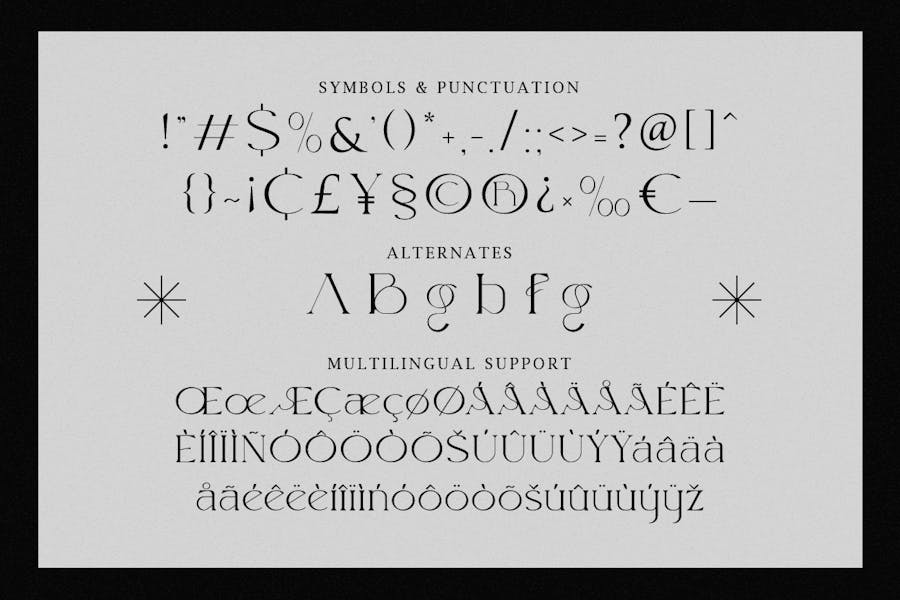 现代时尚复古品牌包装徽标设计衬线英文字体安装包 Revaz - Fluid Serif Display Font - —