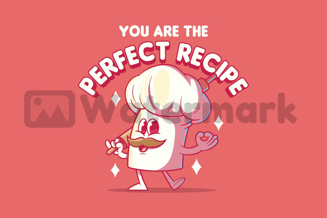 厨师帽角色吉祥物插画 The Perfect Recipe!