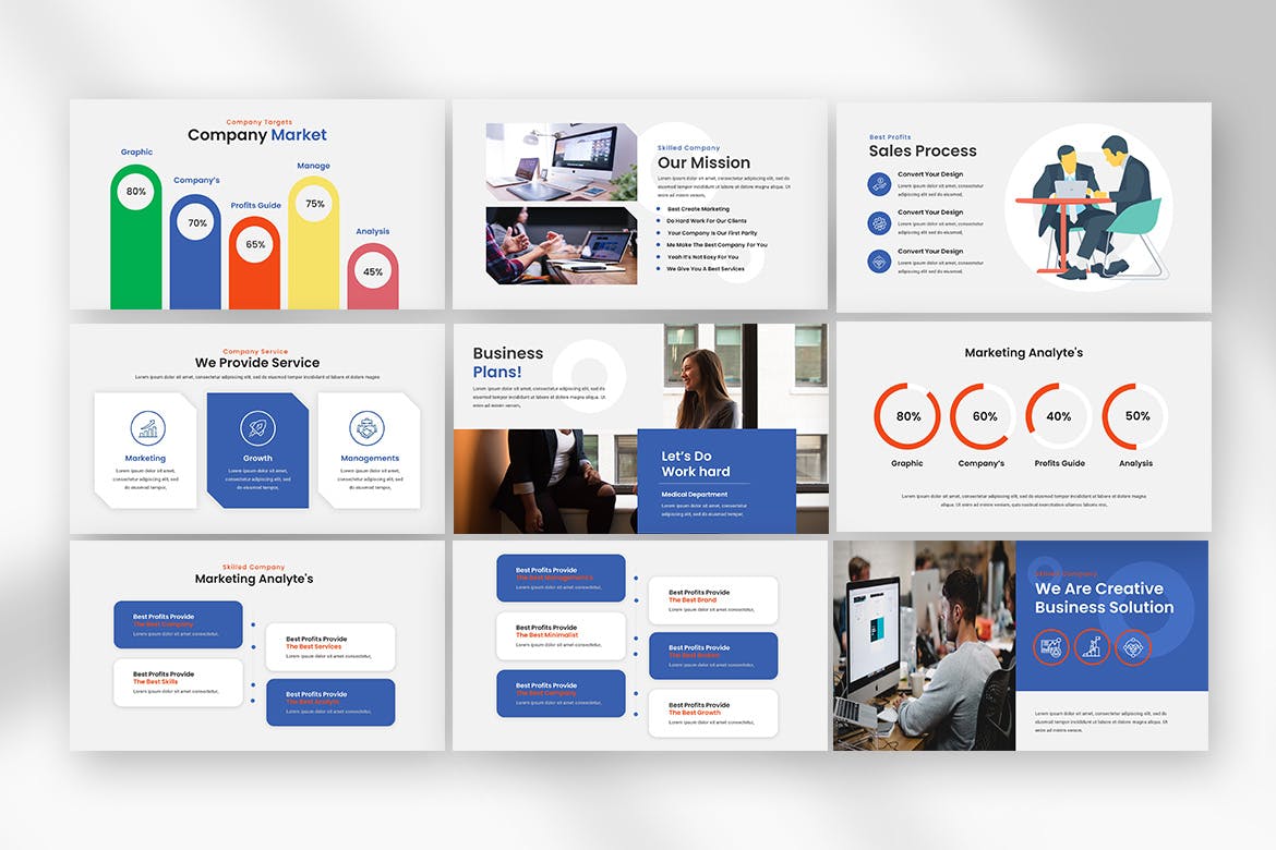 商务颠覆力PPT幻灯片模板素材 Max Business PowerPoint Presentation Template