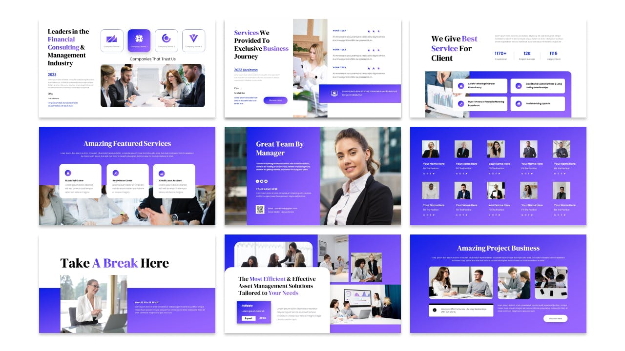 商业品牌情感化演示文稿PPT模板 Revvios Business Presentation PowerPoint Template