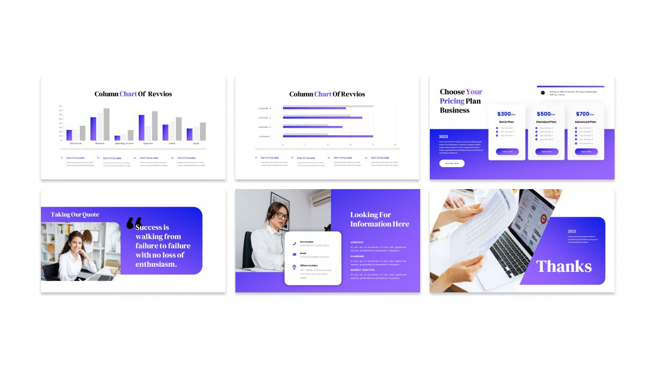 商业品牌情感化演示文稿PPT模板 Revvios Business Presentation PowerPoint Template