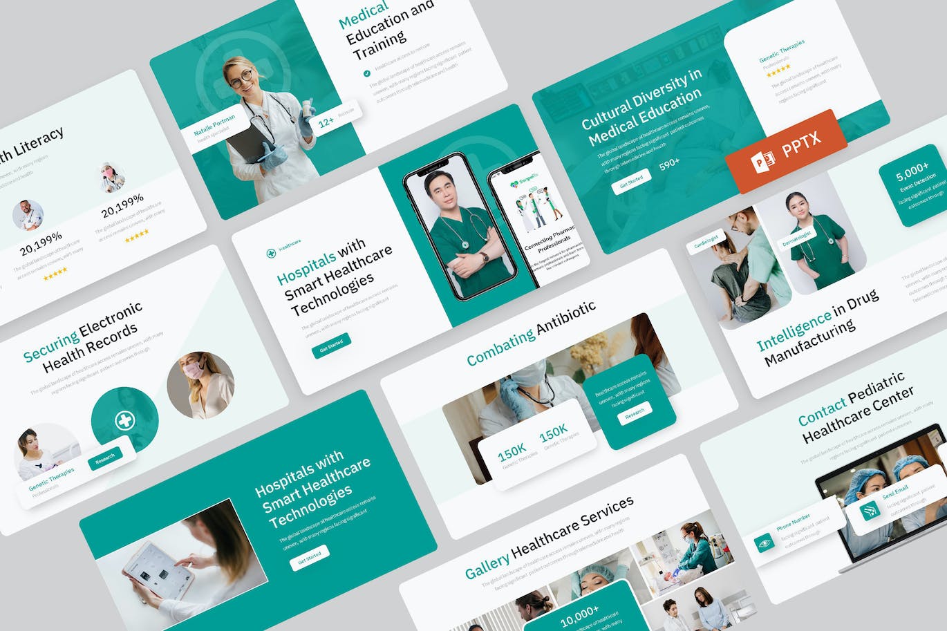 医疗保健演示PPT模板 Healthcare &#8211; Medical Powerpoint Template