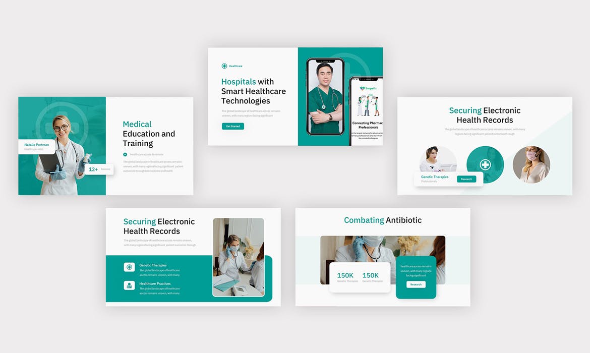 医疗保健演示PPT模板 Healthcare &#8211; Medical Powerpoint Template