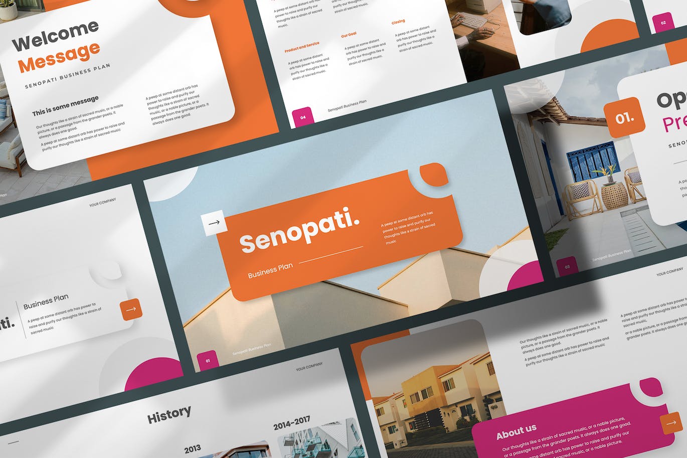 商业美学PowerPoint演示文稿模板 Senopati &#8211; Powerpoint Template