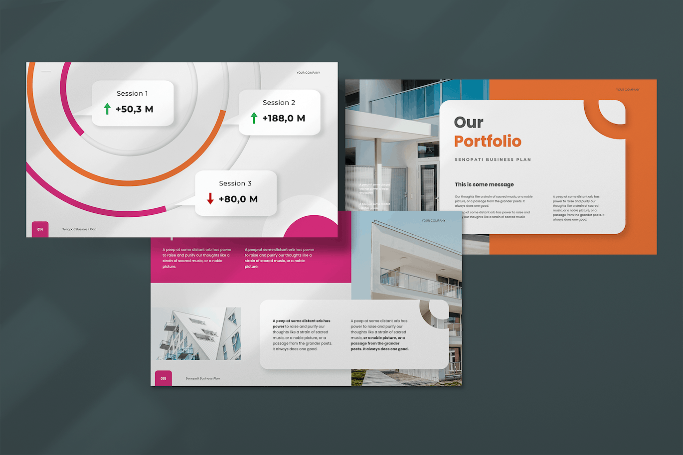 商业美学PowerPoint演示文稿模板 Senopati &#8211; Powerpoint Template