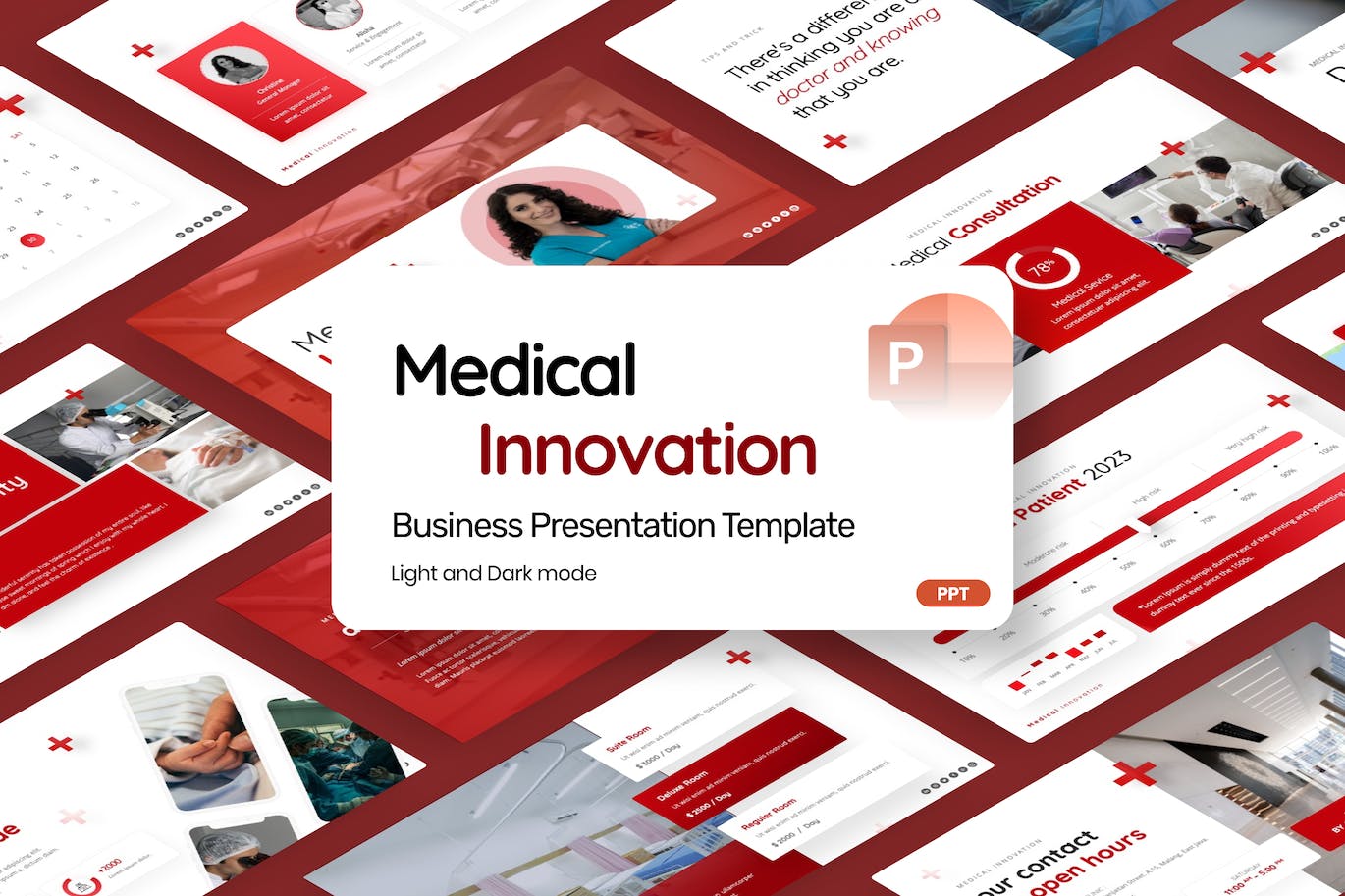 医疗创新PPT演示文稿 Medical Innovation &#8211; PowerPoint Template