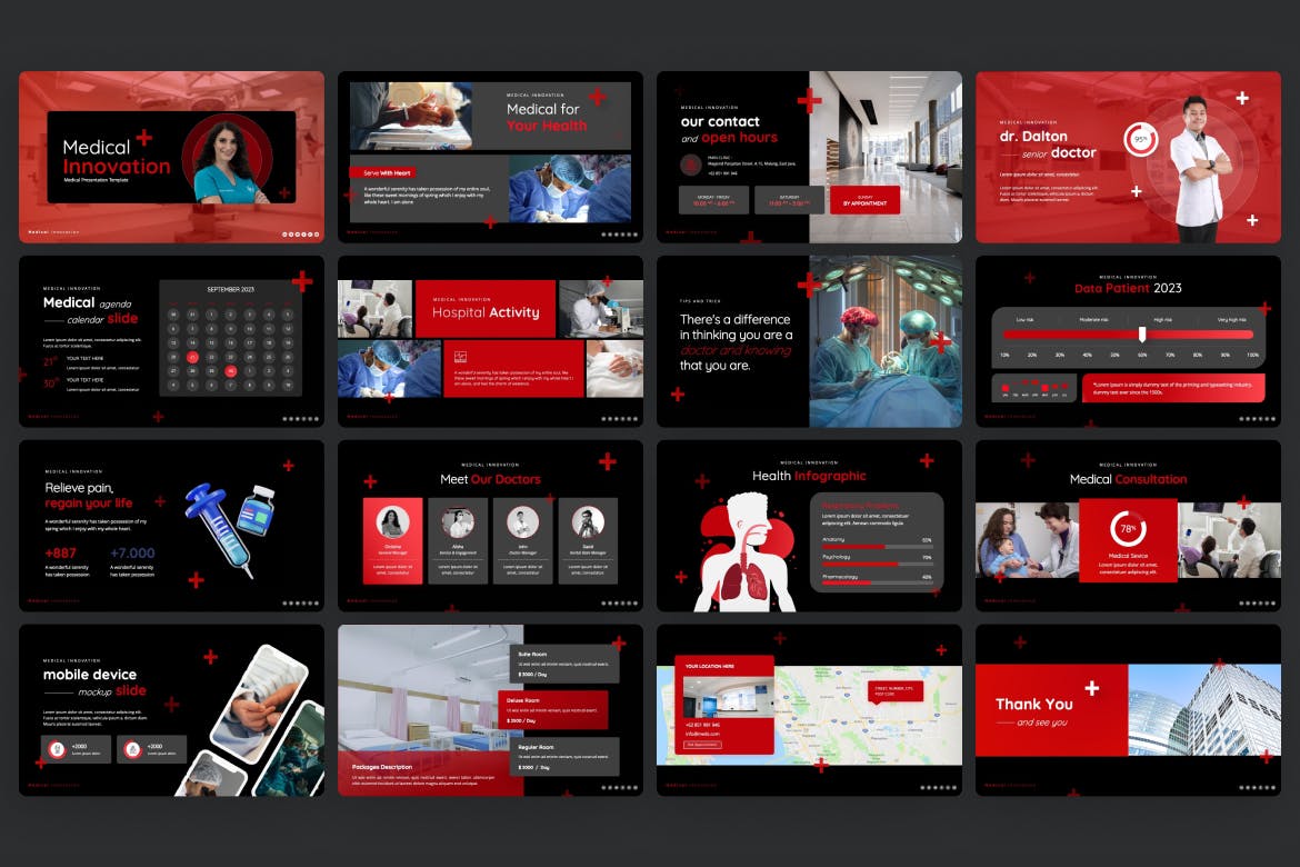 医疗创新PPT演示文稿 Medical Innovation &#8211; PowerPoint Template