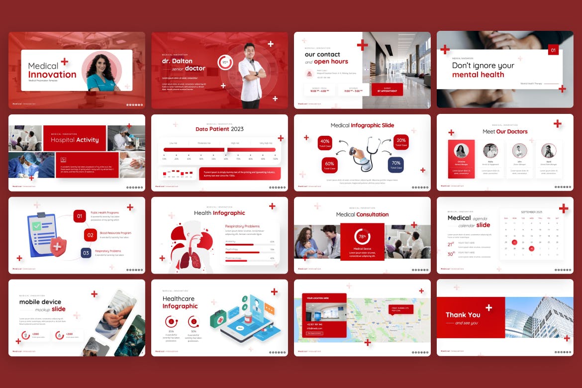 医疗创新PPT演示文稿 Medical Innovation &#8211; PowerPoint Template