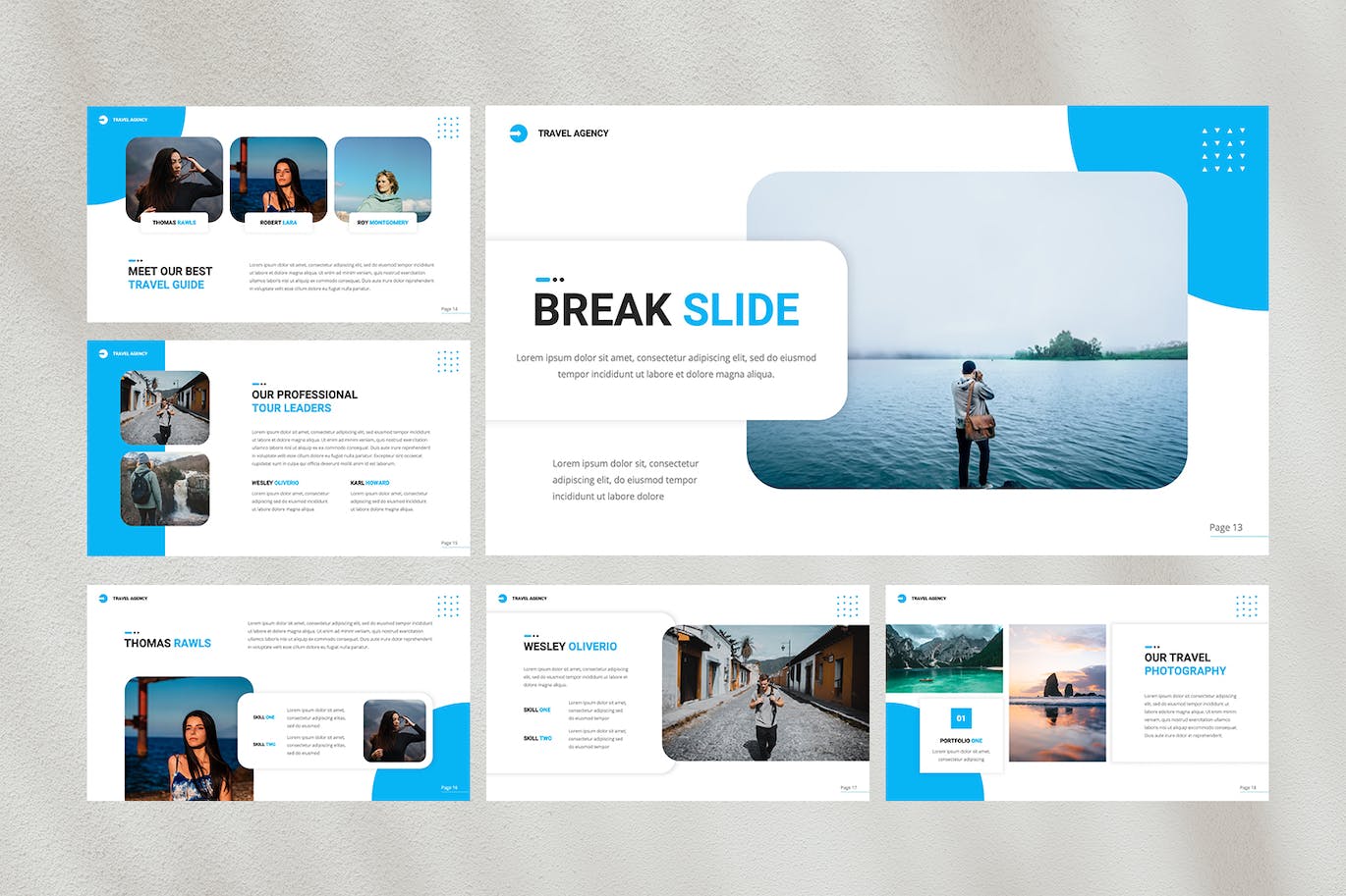 旅行者行走世界PPT创意模板 Travelic — Travel Powerpoint Template