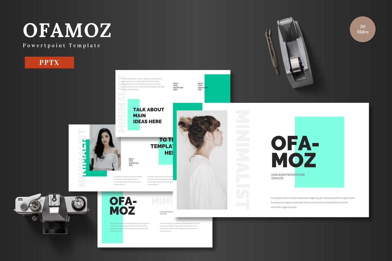 商业边缘化Powerpoint模板下载 Ofamoz &#8211; Powerpoint Template