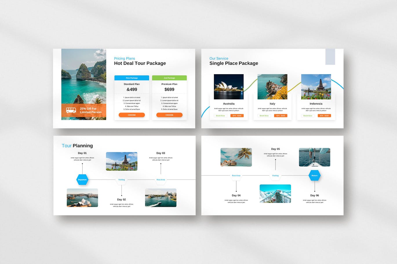 旅行和旅游Keynote幻灯片演示文稿模板 Travel and Tourism Presentation Template