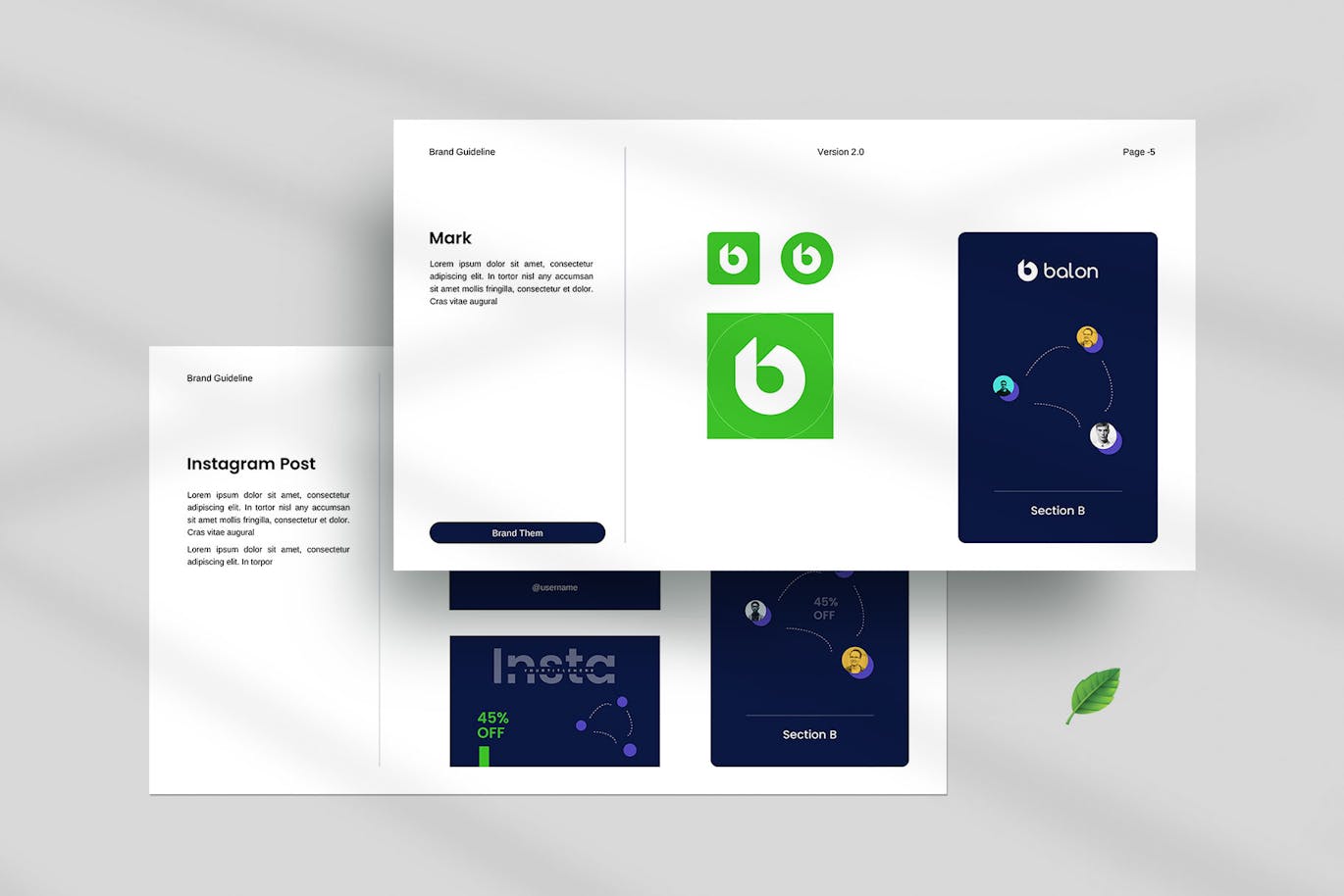 打造成功品牌指南Keynote幻灯片创意模板 Bionx / Brand Guidelines Template