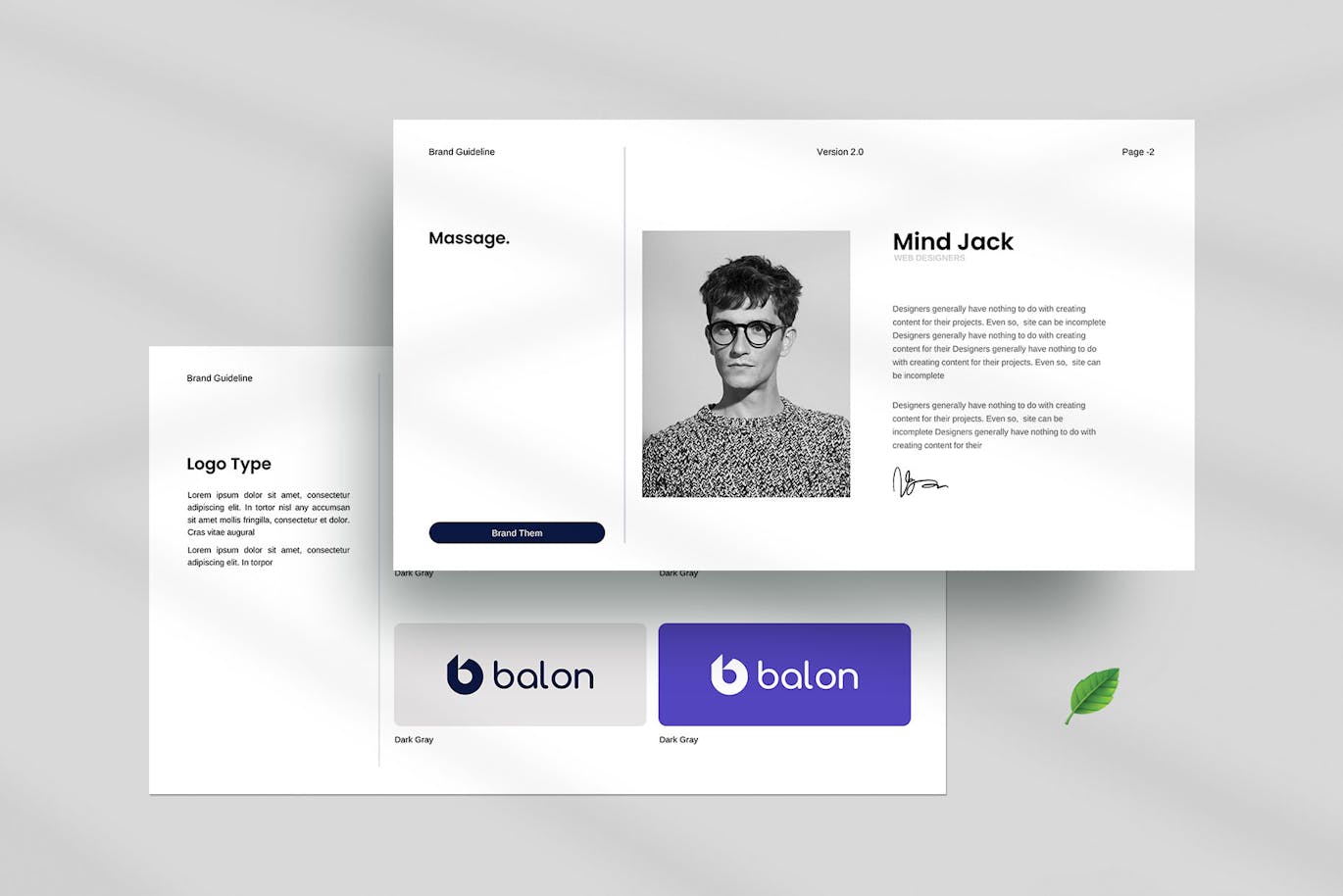 打造成功品牌指南Keynote幻灯片创意模板 Bionx / Brand Guidelines Template