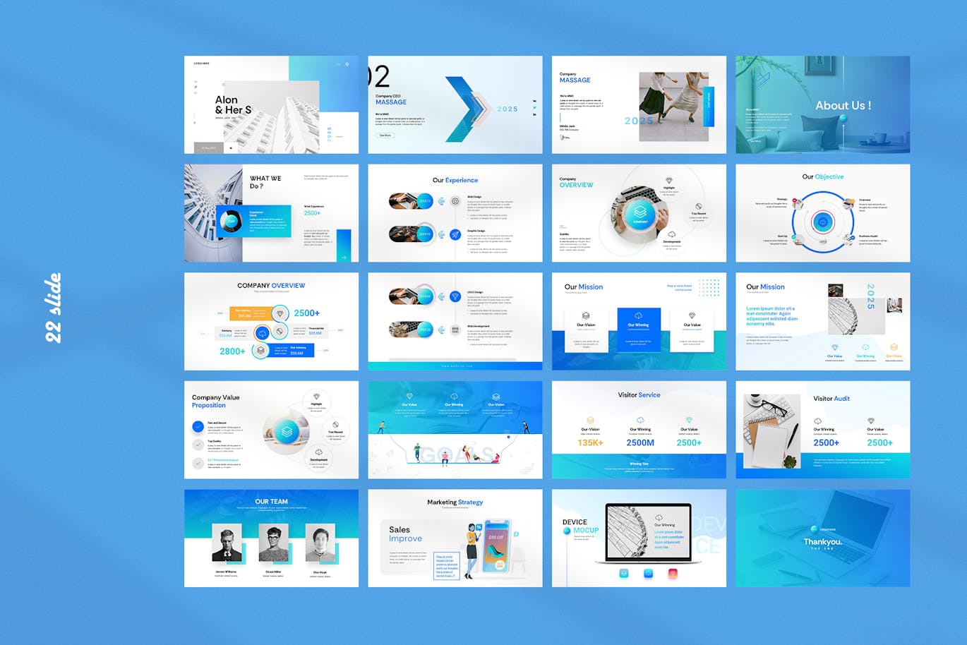 公司业务简介谷歌幻灯片创意模板 Compay Business profile Presentation Templates