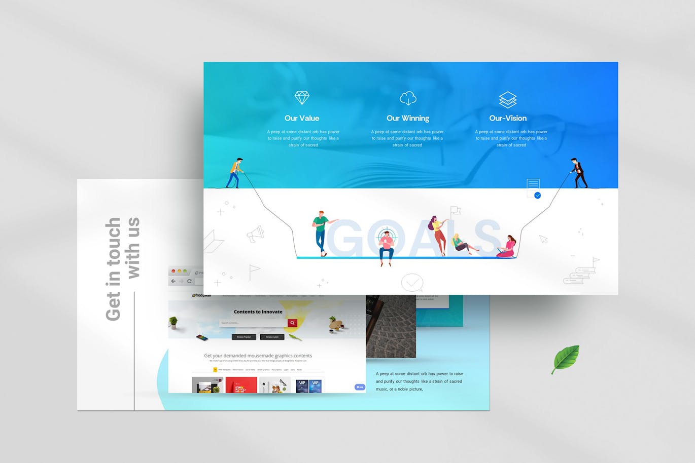 公司业务简介谷歌幻灯片创意模板 Compay Business profile Presentation Templates