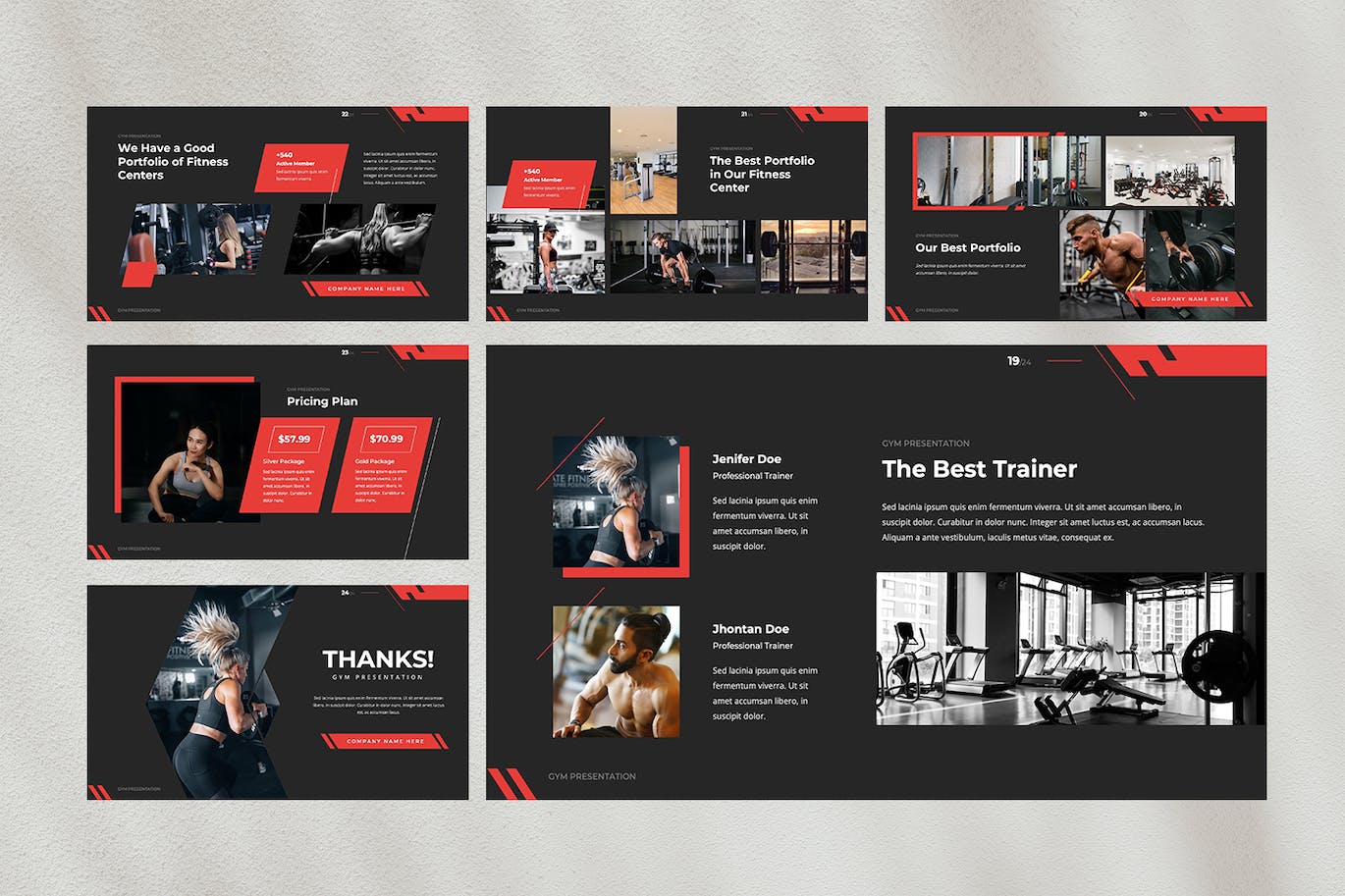 健身房健康生活指南PPT幻灯片模板 Gymbest — Gym Powerpoint Template