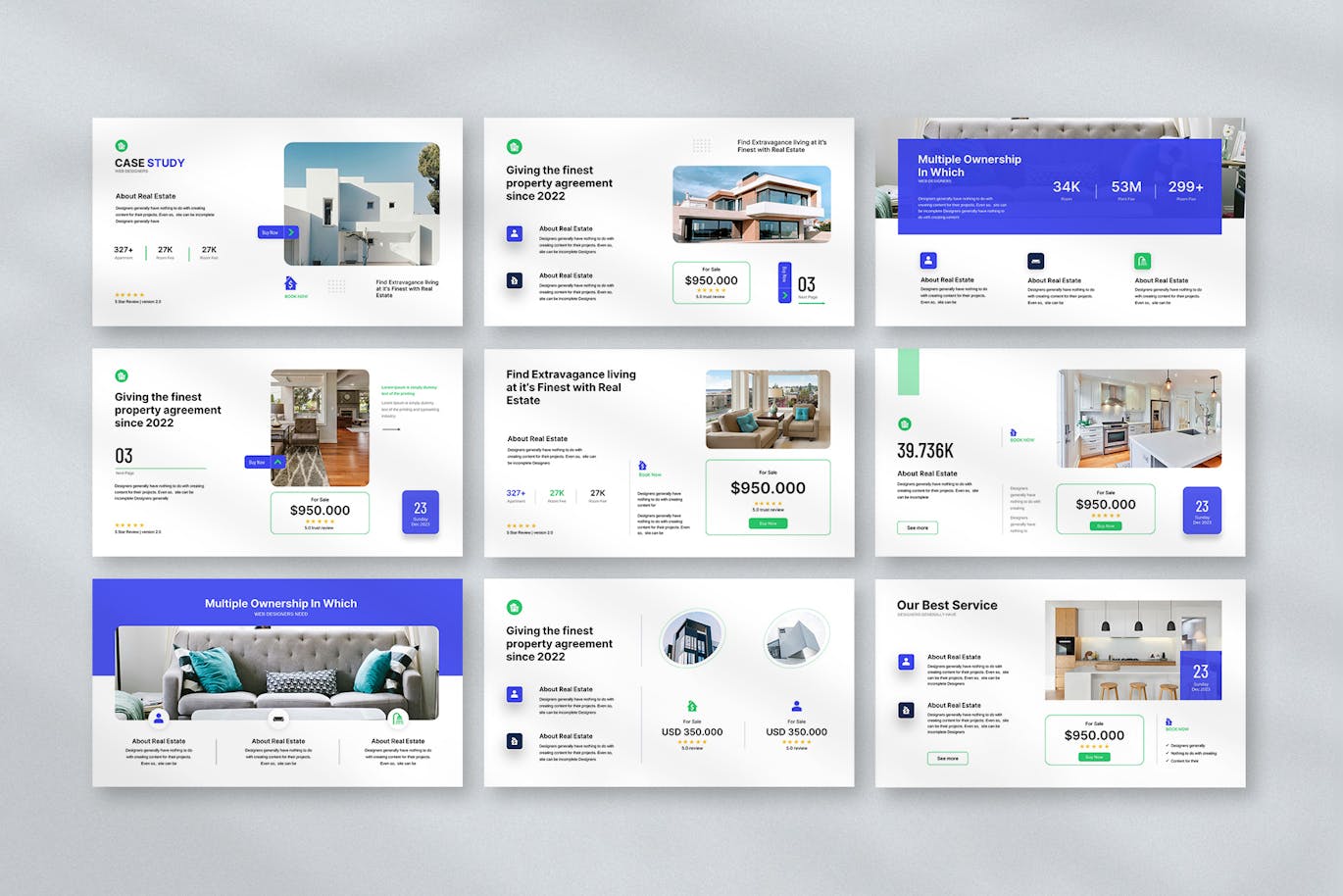 房地产市场新趋势PowerPoint演示文稿模板 Real Estate Presentation Template