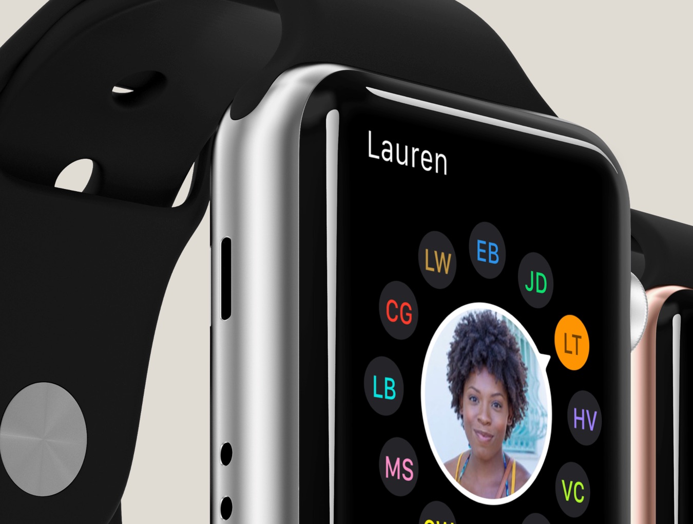 高质量UI设计苹果手表iWatch展示样机 HERO iWatch Mockups - —