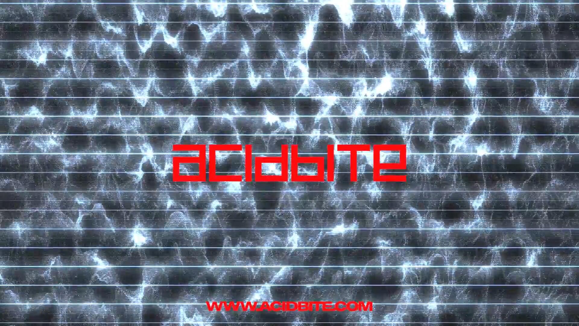 AcidBite - Abstracts 抽象流体故障线条混合装置视觉艺术音乐节背景循环视频素材（9997） -